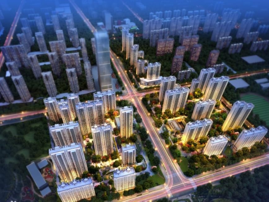 西安萬科翡翠國賓選用新潔源輕質抹灰石膏